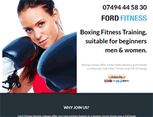 Tablet Screenshot of fordfitnessboxing.com